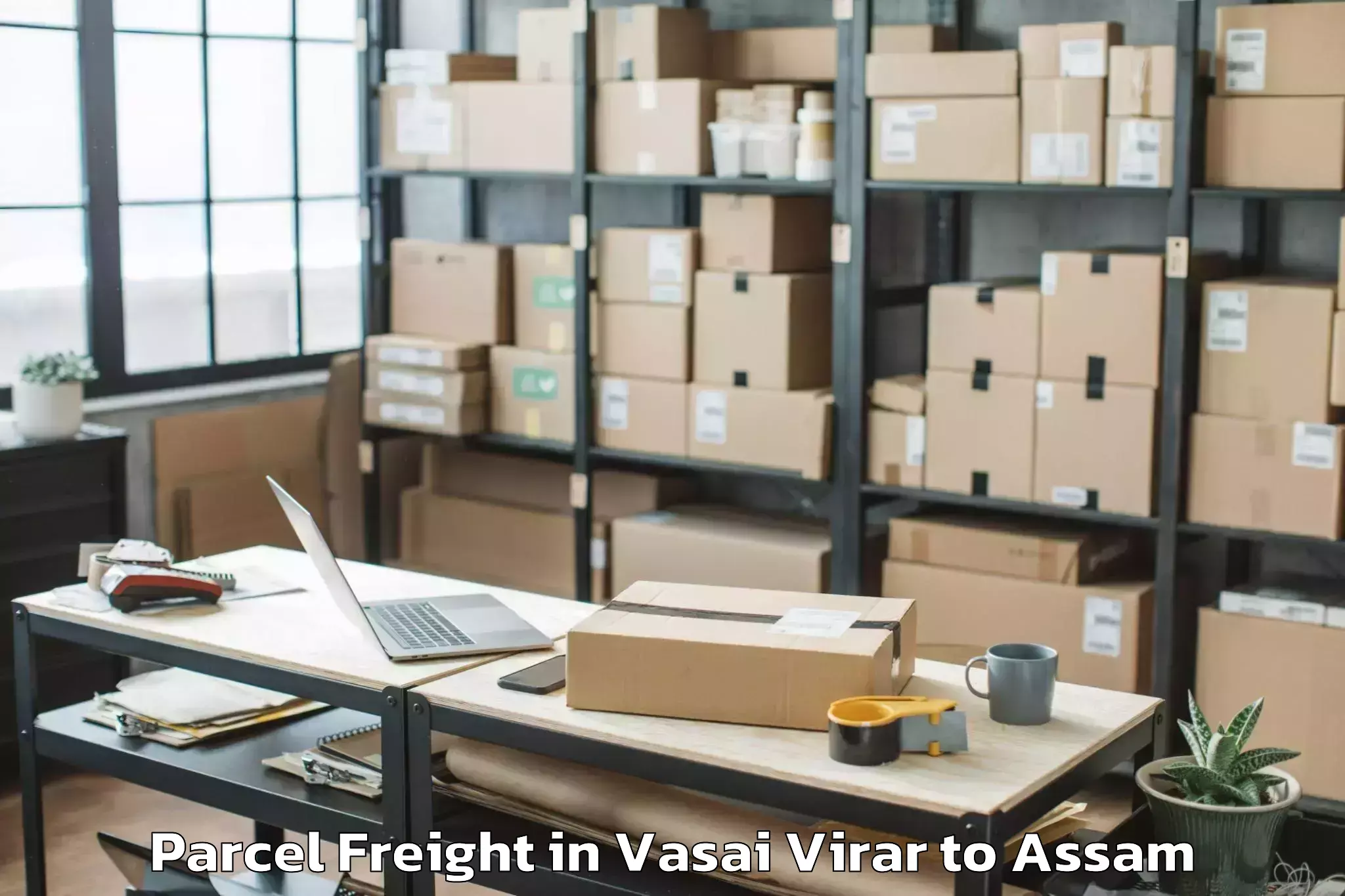 Top Vasai Virar to Raha Gaon Parcel Freight Available